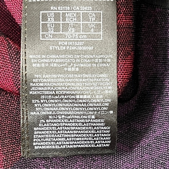 GUESS by Marciano Y2K Strapless Bodycon Knit Dress Punk Animal Print Women’s XS - Picture 6 of 9